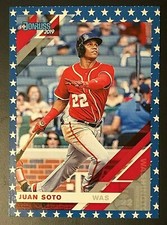 2019 Donruss Juan Soto, Independence Day Variation #61, Washington Nationals