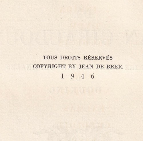 TOMBEAU de Jean GIRAUDOUX de Jean De BEER Illustrations Originales DOUKING N°674 - Picture 2 of 9