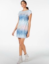 Vince Camuto Women's Multicolor Sequin Sheath Dress Size 2 Mermaidcore Fairycore