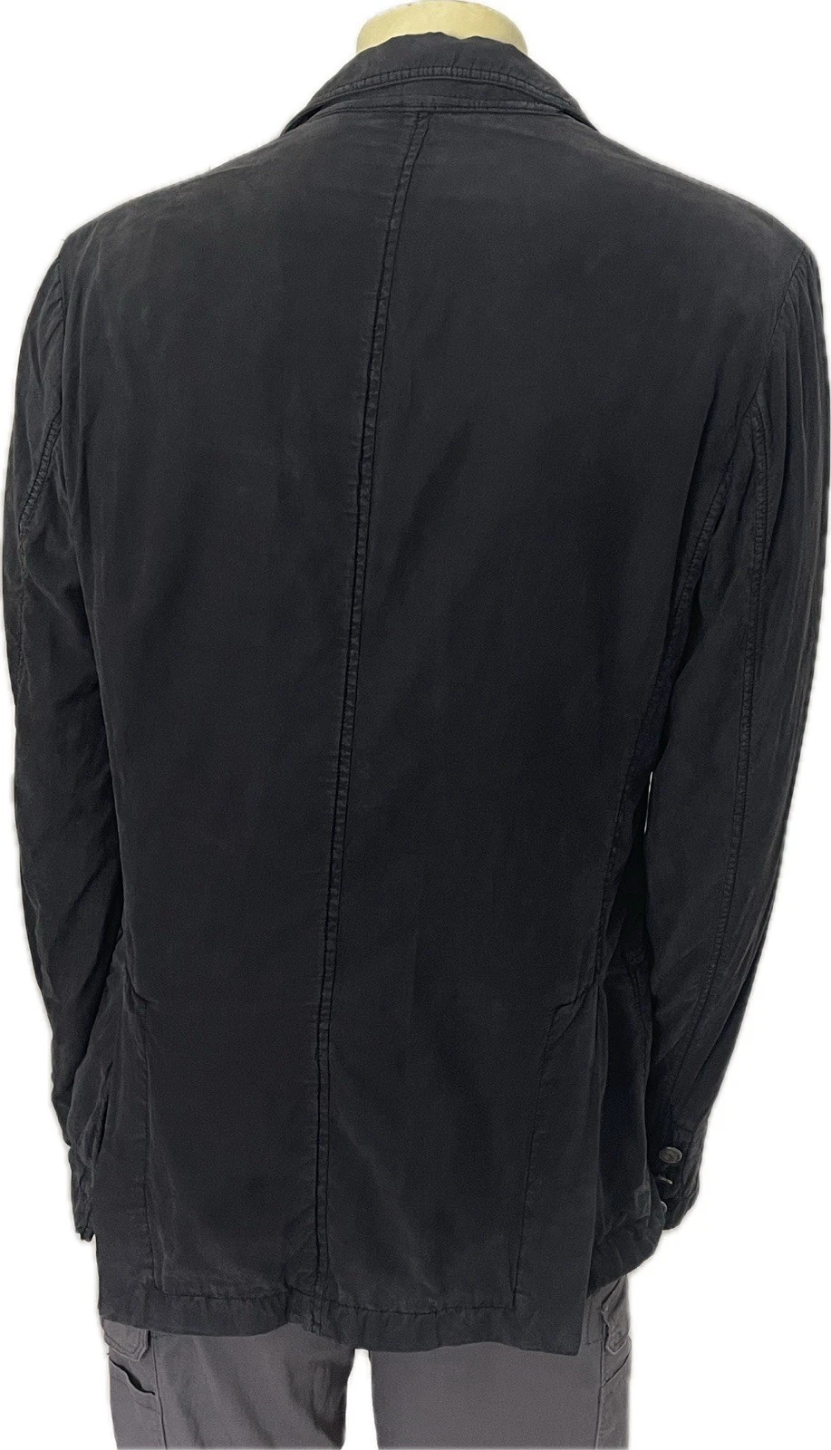 Vintage Class Roberto Cavalli Men’s Jacket IT 54 Cotton Silk Black $960 image 2