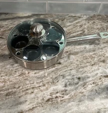 Demeyere Resto 6 Cup Stainless Steel Egg Poacher Set