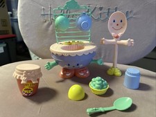 Ensemble de jeu Cherry Merry Muffin Mix 'n Wash vintage 1988 évier avec accessoires