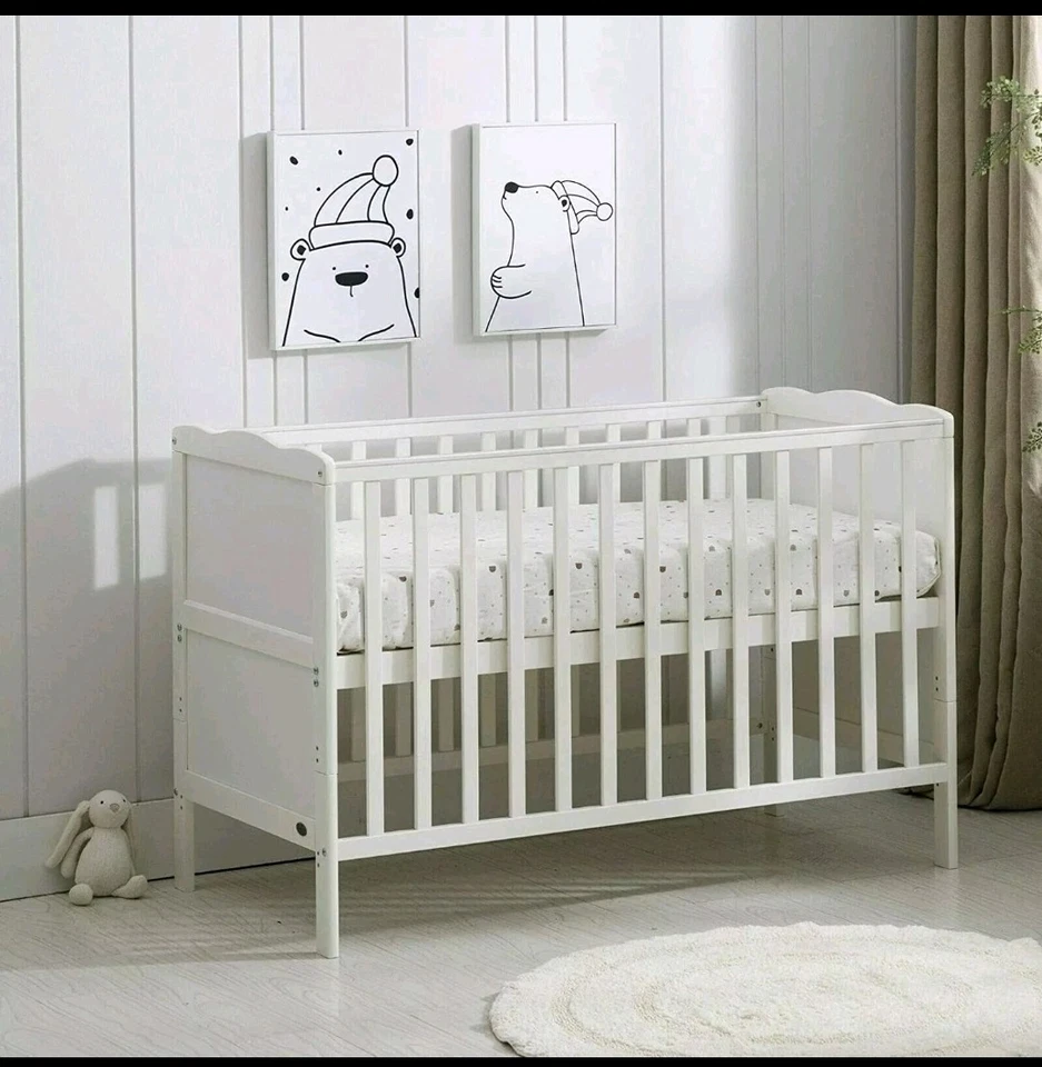 Wooden Baby Cot Bed & Drawer & Aloe Vera Mattress (Orlando with Drawer) - Image 4 of 4