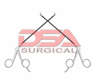 Daniel Endoscopic Forehead Grasping Forceps Plastic Surgery Instruments Set of 2