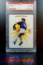 2001 SP Auth 91 Future Watch Ichiro Suzuki #/1250 (RC) Rookie PSA 10 Gem Mint