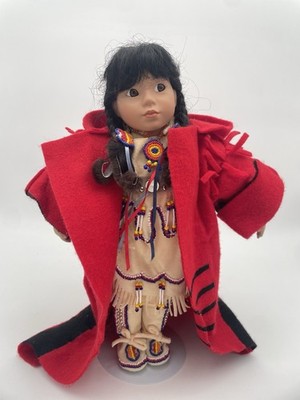 Native American Winter Baby Porcelain Doll Carol Theroux Ltd Ed