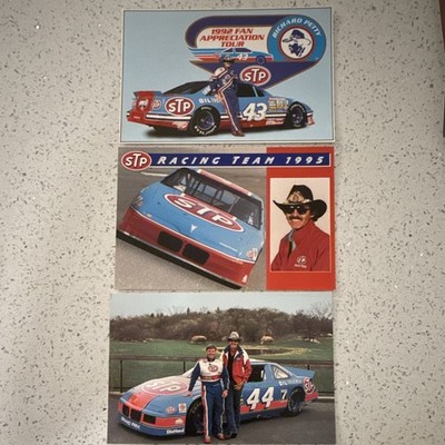 Motorsports Designs STP Racing Team Richard Petty 1992 Fan Tour Postcards