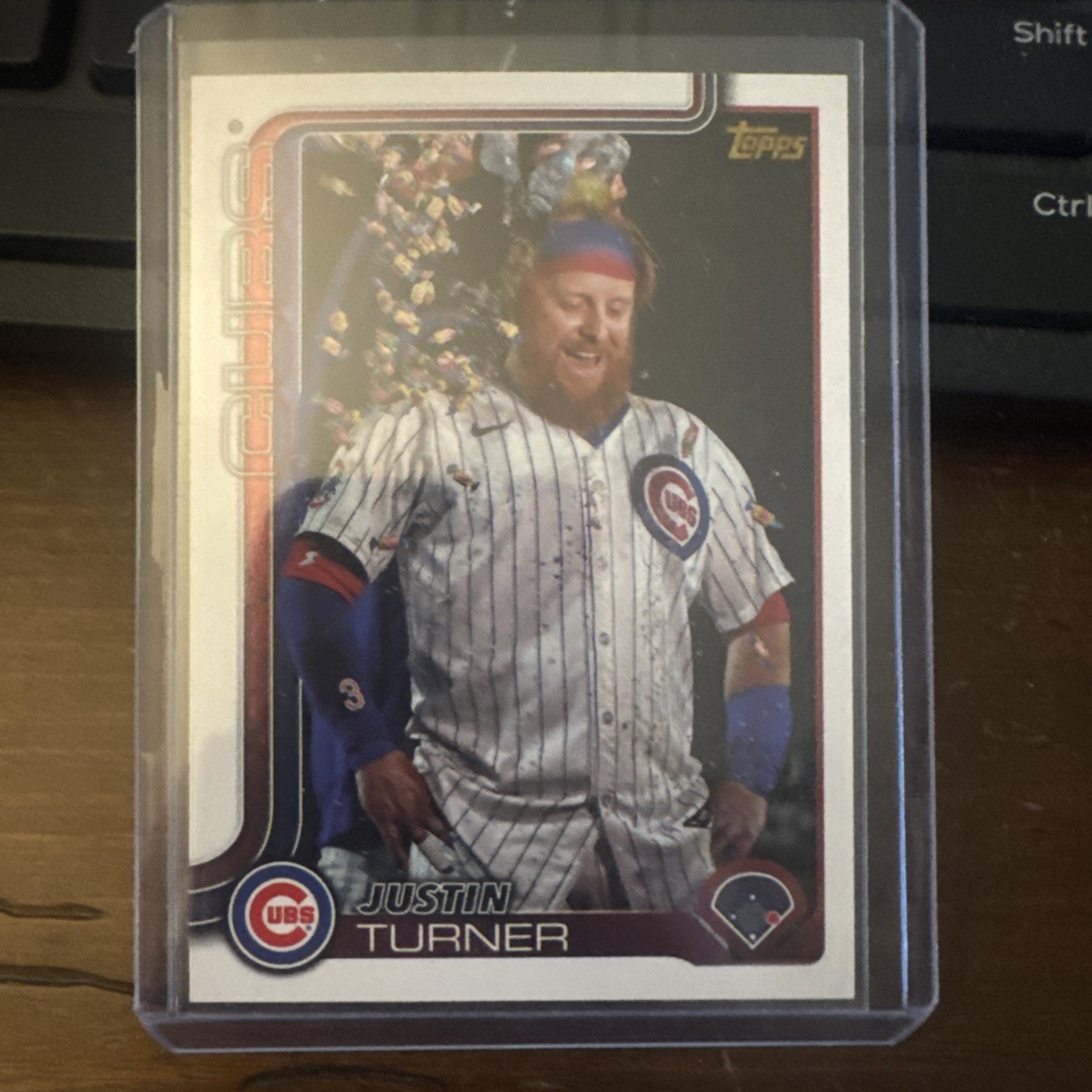 2025 Topps Update Justin Turner GOLDEN MIRROR SSP CASE HIT US27 Cubs