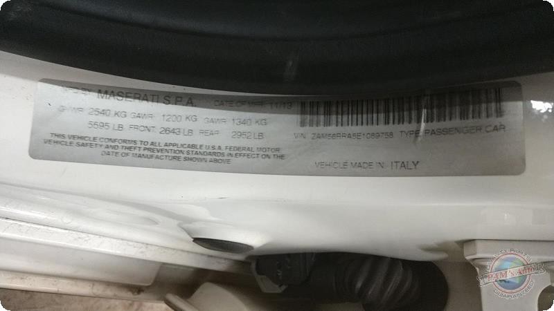 Used Engine Control Module (ECM) fits: 2014 Maserati QUATTROPORTE Grade A