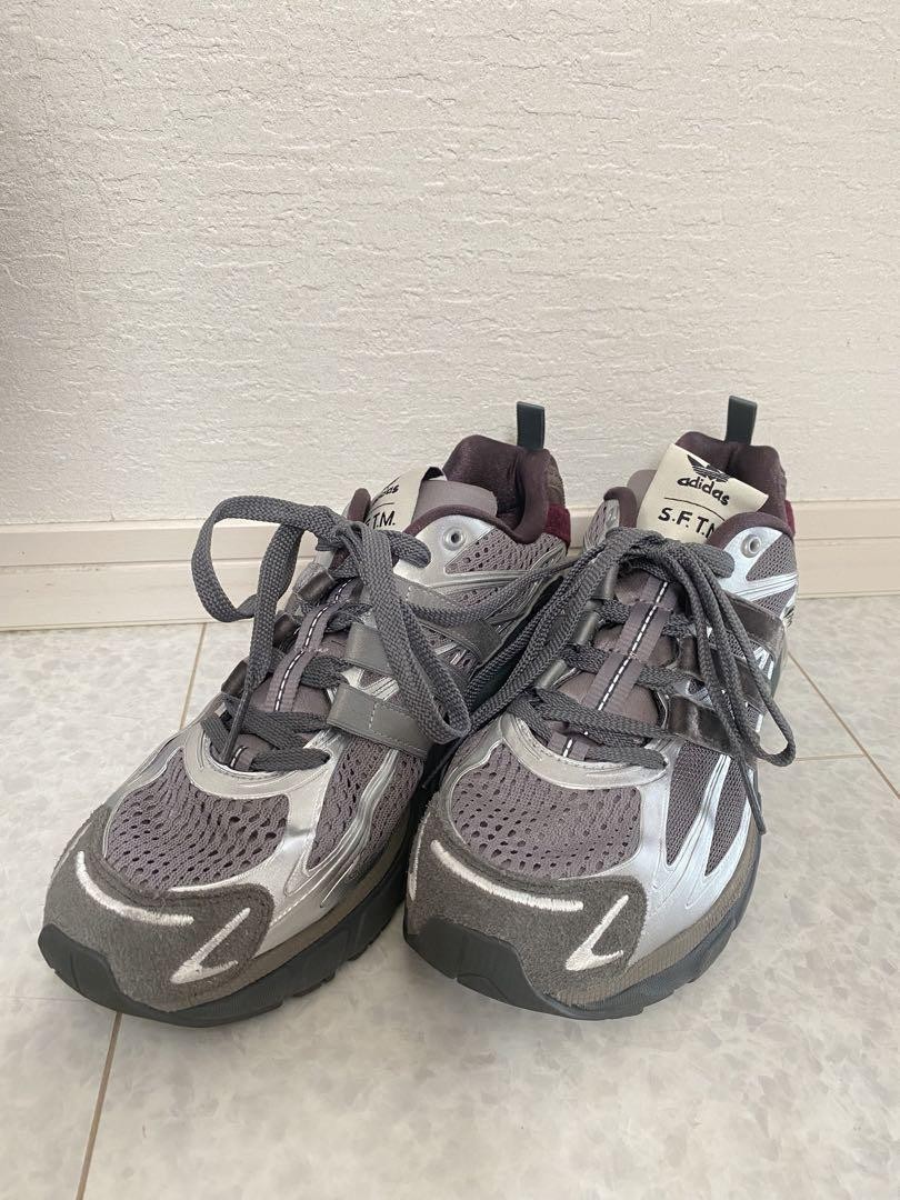 SAOLA adidas S.F.T.M. Sneakers Argento Borgogna Maglia Suola Imbottita 27 cm