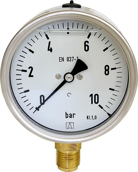 "Afriso Glyzerin-Manometer Ø100Mm DN15 1/2\" Radial 0-250Bar"-image