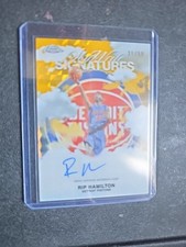 2025-26 Topps Chrome Rip Hamilton Sky Write Signature Gold Refractor Auto 31/50