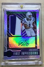 🔥2023 Illusions Josh Downs First Impressions RPA Rookie Patch Auto Jersey #1/10