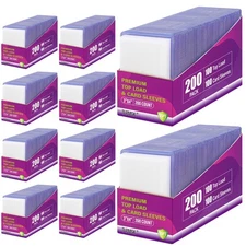 2000 Packs Card Sleeves Top Loaders for Cards,3"X4" Baseball Card Protectors ...