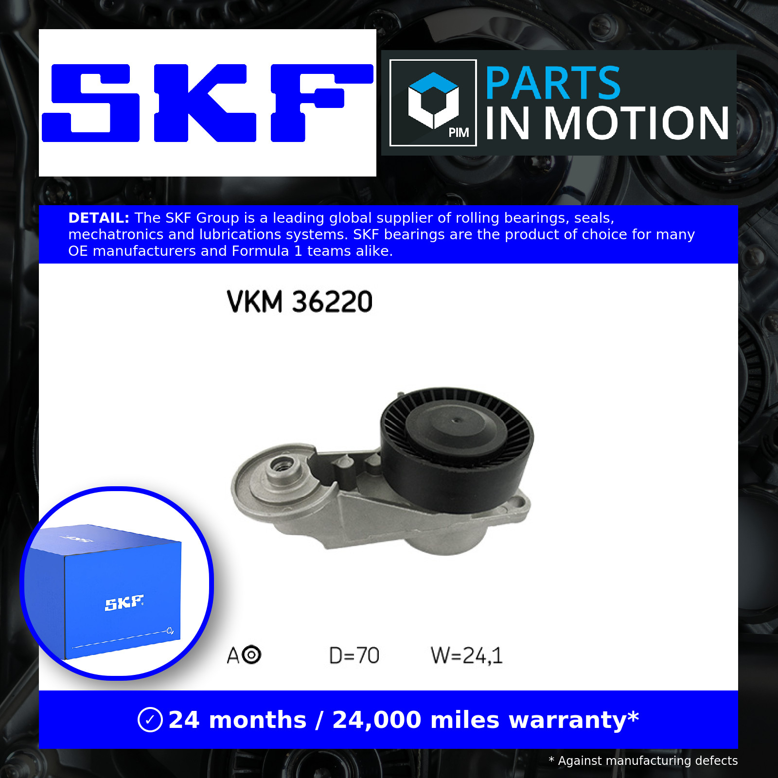 BELT TENSIONER VRIBBED BELT VKM 36220 FOR VOLVO S80 XC90/SUV S60 XC70/CROSS 2.4L - Image 8