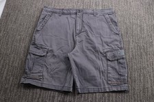 Y2K Unionbay Baggy Cargo Shorts Men's 42x10 Wide-leg Skater Grunge Utility Gray
