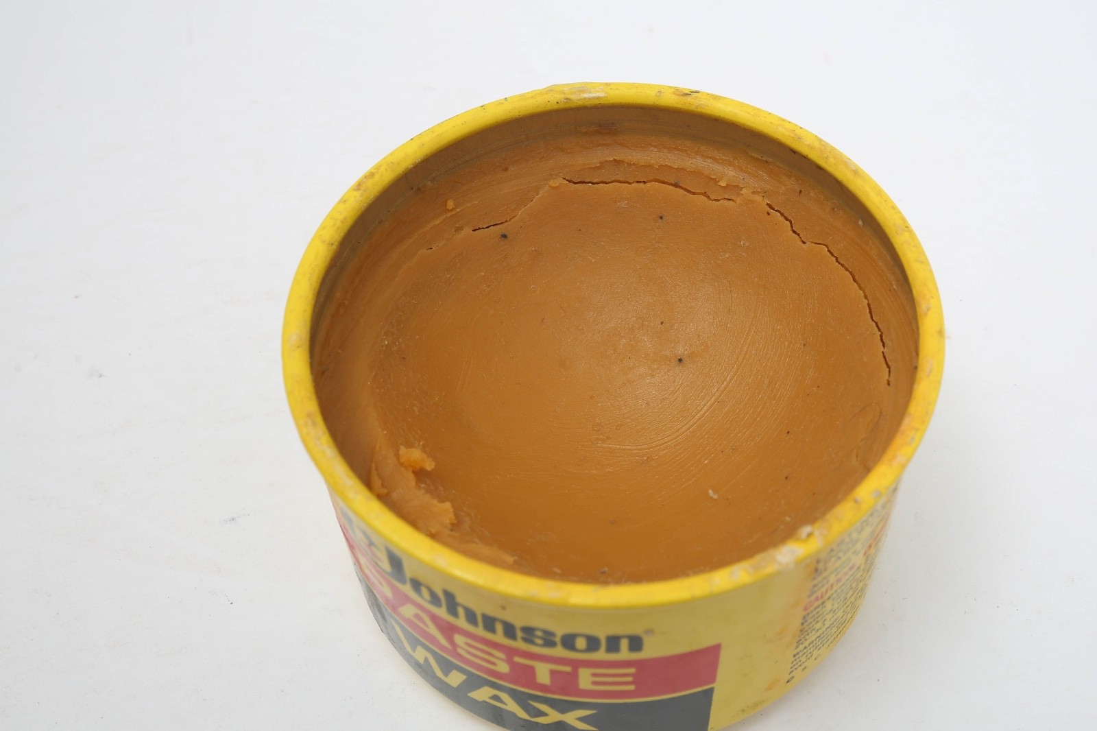 SC Johnson Paste Wax 16 oz Partial Can Discontinued USA Dented Dirty Can