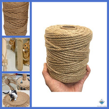 5mm Jute Twine - 328 Feet Heavy Duty Rope for DIY Crafts Gardening