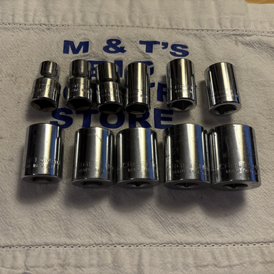 #ad #ad Craftsman USA 1 2quot; Drive 12pt 11pc SAE Shallow Socket Set G Series 7 16 1 1 16 $95.00