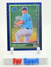 2025 Panini Donruss - Optic Zebby Matthews #81 Blue Velocity Prizm (RC)