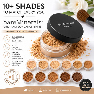 bareMinerals Original Foundation SPF 15 Loose Powder Pick Your Shade 2g 6g 8g 9g