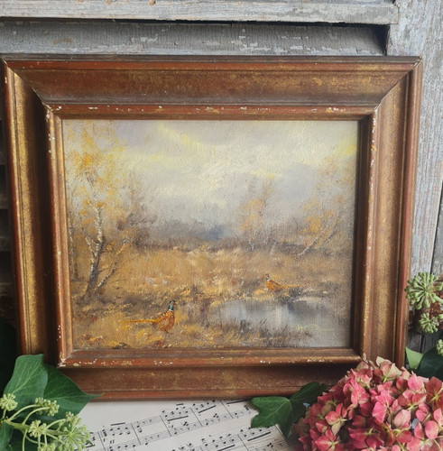 ANCIEN TABLEAU HUILE SUR TOILE