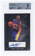 Kobe Bryant 2010 Elite Black Box /99 Signatures Autograph #4 BGS 9 Mint Auto🔥💎