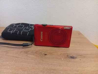 Canon IXUS 220 HS  Digitalkamera Rot 12.1MP 5x Zoom IS Kompakt Slim Vintage