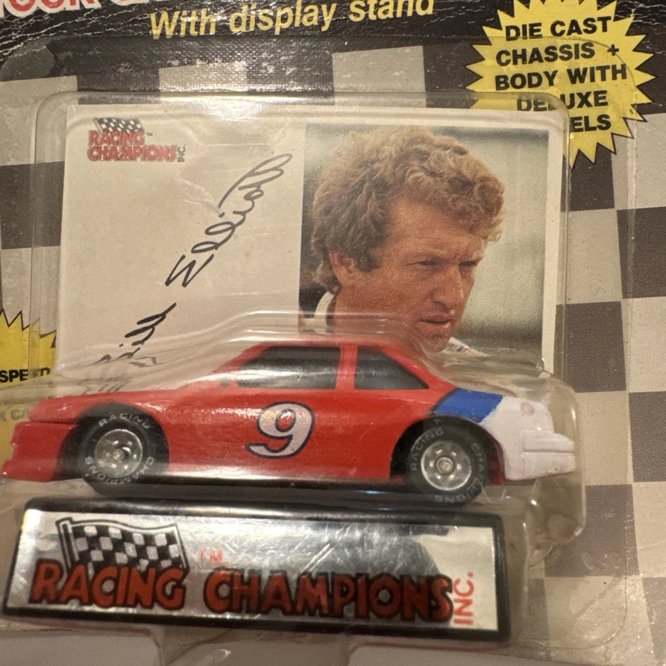 1989 #9 BILL ELLIOTT СЕРИИ 1 - РЕЗИНОВАЯ ШИНА - ОРАНЖЕВАЯ КРАСКА #1223             - Изображение 2 из 4