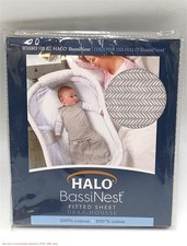 HALO Innovations Bassinest 100 Cotton Fitted Sheet - Herringbone