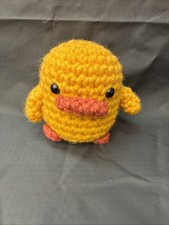 Soft Yarn Handmade Crochet Amigurumi Yellow Chick Plushie Stuffed Animal 3.5