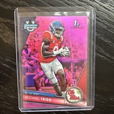 Michael Trigg Pink First 2023 Bowman Chrome Ole Miss Baylor A