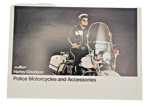 1973 Harley Davidson AMF POLICE Motorcycles and Accessories Brochure Catalog VTG