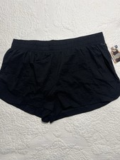 Avia Shorts Womens XXXL 22 Black Lined Elastic Waist Pockets Activewear 359