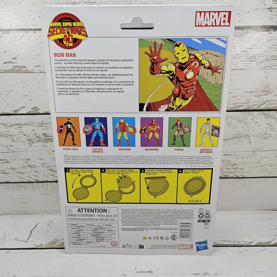 Hasbro Marvel Legends Retro Secret Wars Iron Man 2024 6" Figura Posable Nueva Foto 3 de 4