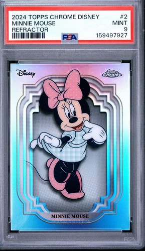 Minnie Mouse [Orange] #AU-2 2024 Topps Chrome Disney Facsimile Autograph card