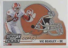 2015 Panini Prizm Collegiate Draft Picks Helmet Die-Cut Vic Beasley Jr #49 1s8