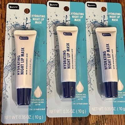 B-Pure Hydrating Night Lip Mask New Lip Balm Viral Dollar Tree Product - Qty 3