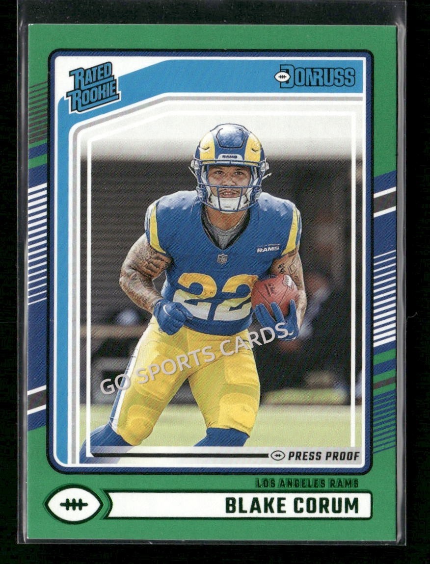 2024 Panini Donruss Rated Rookies Green Blake Corum #322 RC