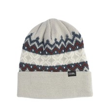 Coal The Winters Beanie, Mid Grey/Burgundy