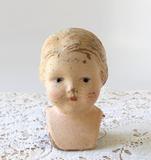 Natural Doll Company Antique Doll Head Composition Painted Parts Repair
