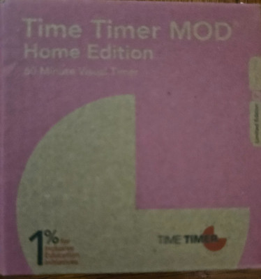 TIME TIMER Home MOD - 60 Minute Kids Visual Timer Home Edition Pink Color