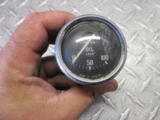 Triumph Tr2 Tr3 Jaeger Vintage 100 Lbs Oil Pressure Gauge Curved - X805162 -d