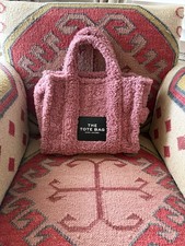 Marc Jacobs The Tote Bag Pink Solid Tote Top Handle with Logo Accents