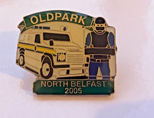 Vintage Original Oldpark North Belfast 2005 RUC Royal Ulster Pin Badge