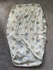 Vintage Classic Disney Winnie the Pooh Fitted Crib Sheet Tigger Piglet Eeyore
