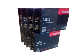 (Lot 10)NEW Imation DAT72 Blank Data Tape 72GB