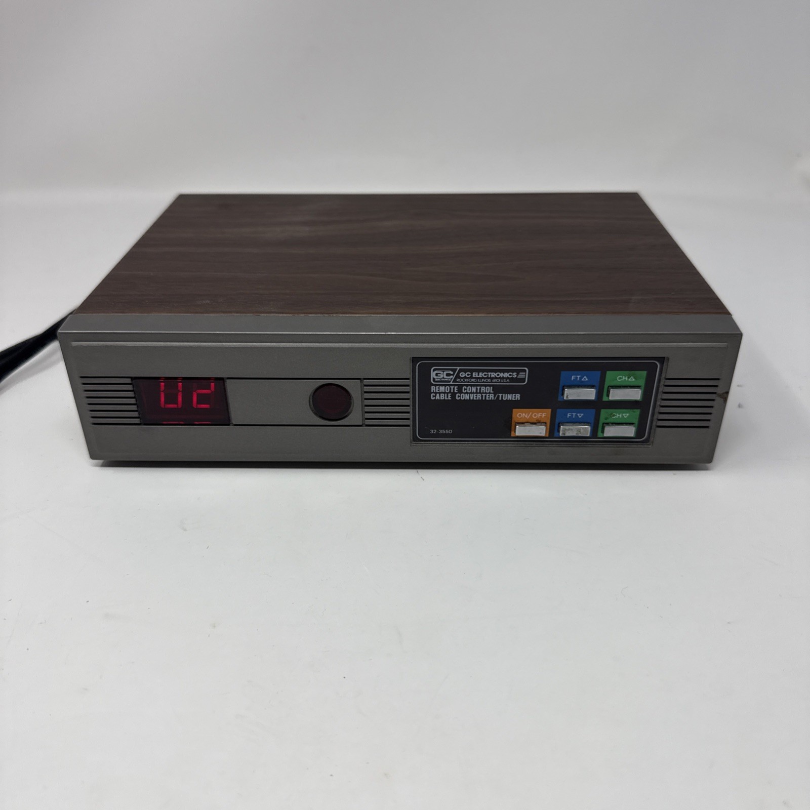 Vintage GC Electronics CATV Cable Converter Tuner Box No Remote As Is