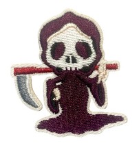 Grim Reaper Iron On Patch
