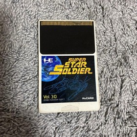 PC Engine HuCARD Super Star Soldier Game Cartridge Hudson Soft Tested w/Case